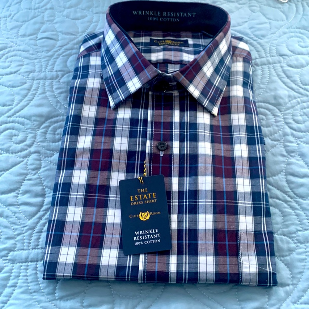 Mens long sleeve plaid shirt